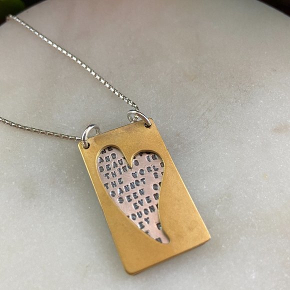 KCB Necklace Helen Keller Quote - Picture 3 of 13